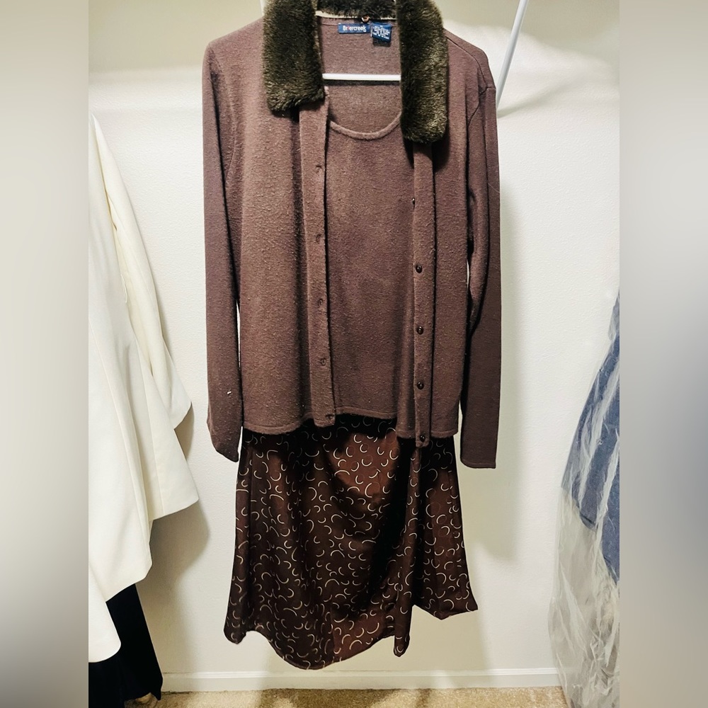 Skirt and sweater top